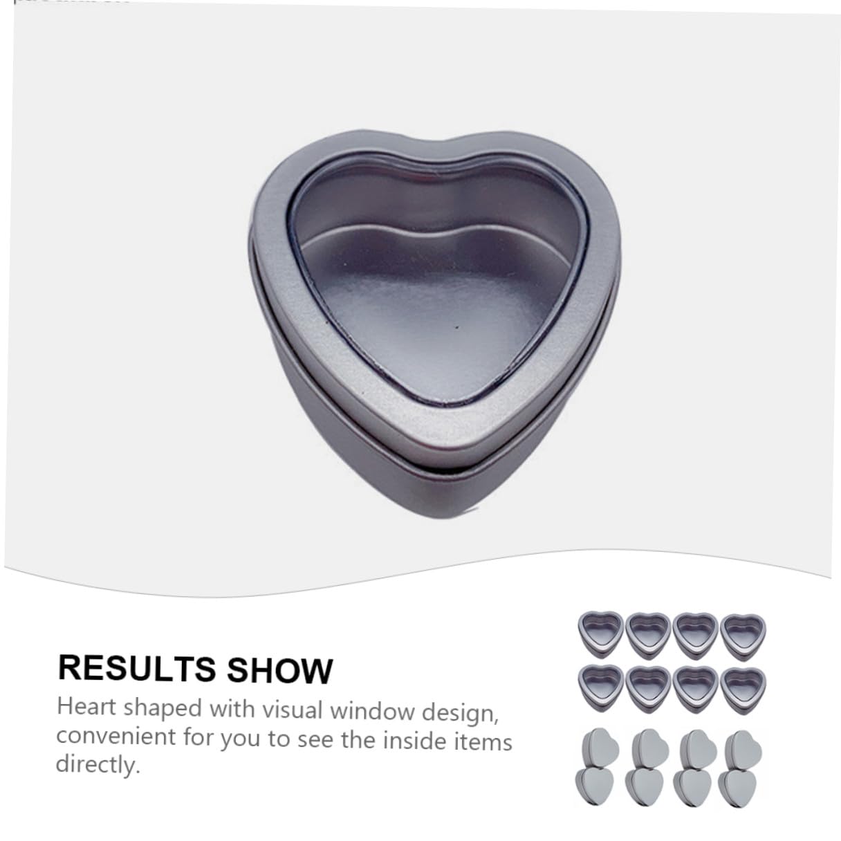 FRCOLOR Scatole in Latta Forma di Cuore 24 Pezzi Argento per Conservazione Caramelle e Cosmetici Design Creativo e Multiuso per Bomboniere Matrimonio