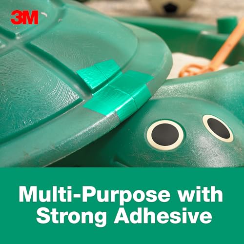 Image of 3M Multi-Use Colored Duct Tape, Green with Strong Adhesive and Water-Resistant Backing, Multi-Surface 3M Duct Tape for Indoor and Outdoor Use, 1.88 Inches x 20 Yards, 1 Roll (3920-GR)