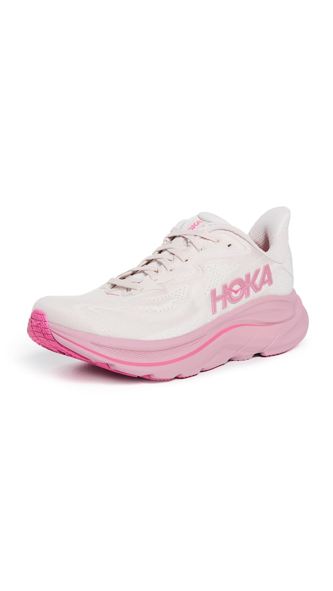 Hoka レディース クリフトン 10, ローズクリーム/ドライローズ, 22.0 cm W