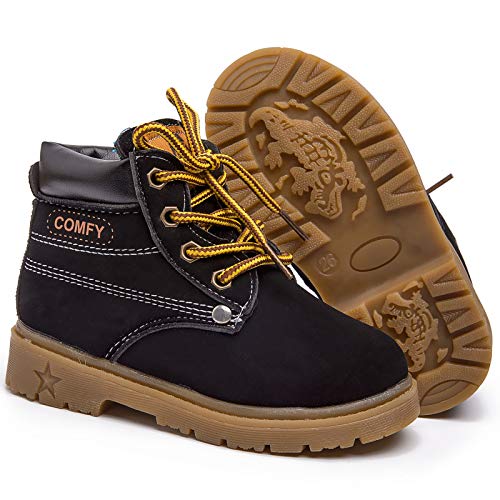 Szsppinnshp Toddler Boys Girls Hiking Boots Kid's Winter Snow Boots