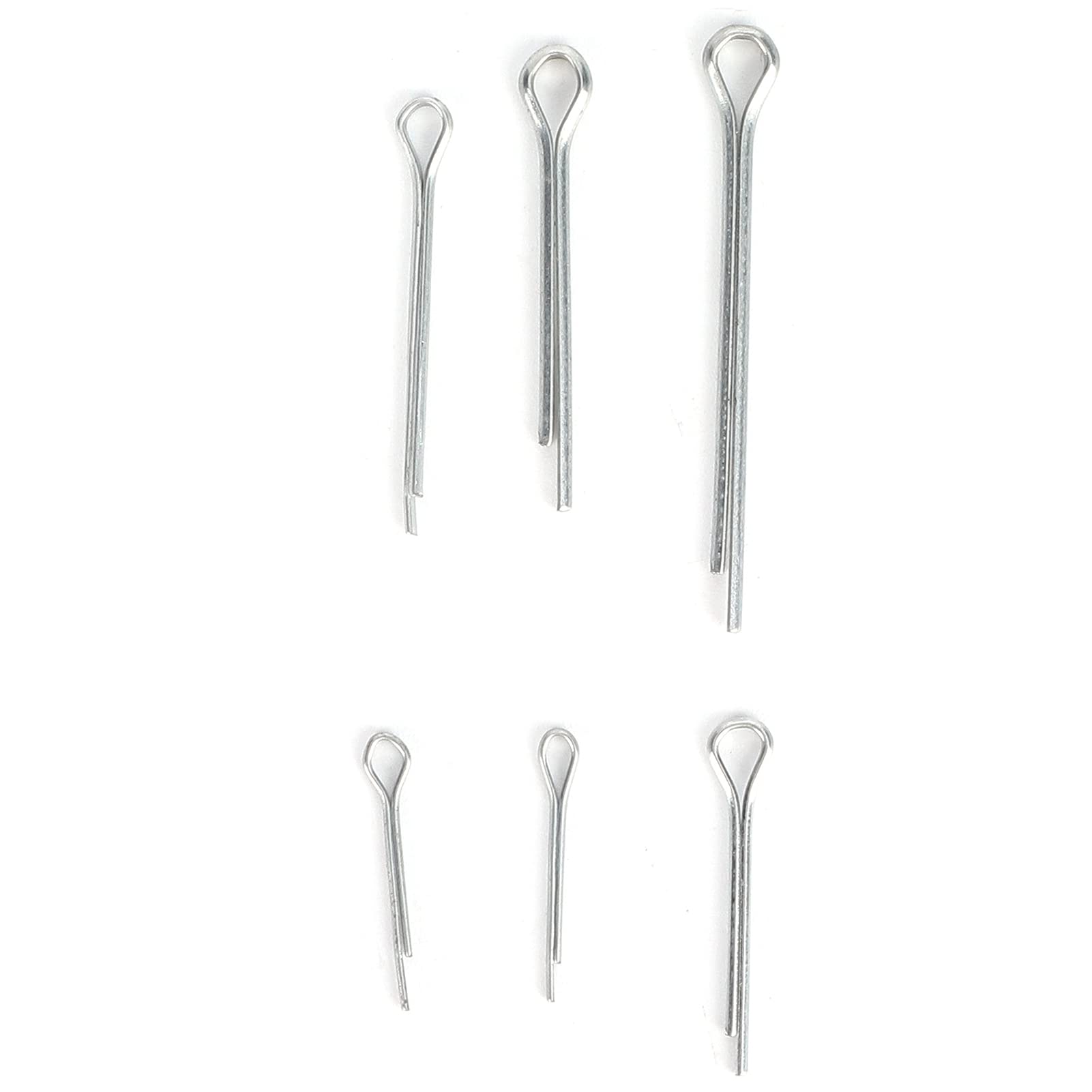 175Pcs Cotter Pin Zinc Alloy Galvanized Locking Automotive Parts for Maintenance