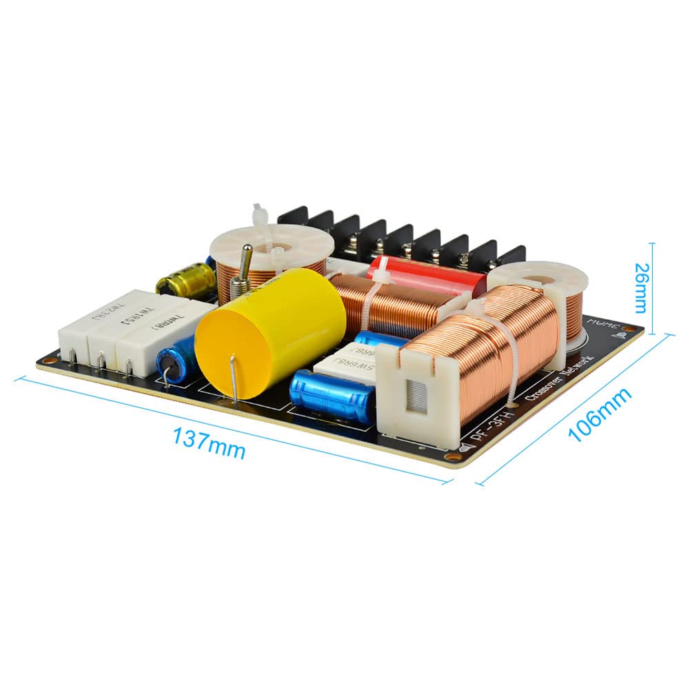 Crossover Audio 150W 2PZ - Filtro Divisore Frequenza Per Altoparlanti Subwoofer, Midrange E Tweeter