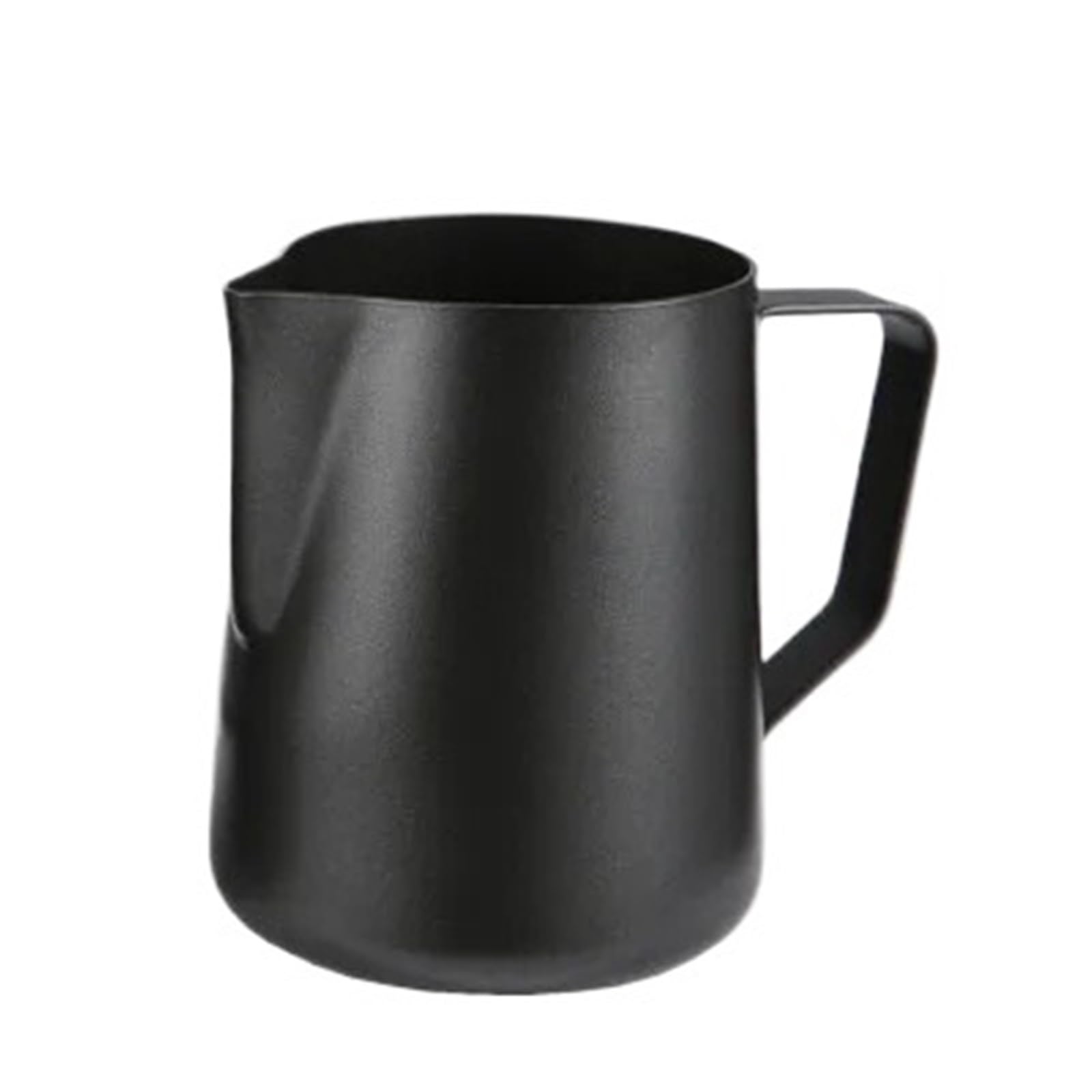 Jarra de espuma leche acero inoxidable con revestimiento antiadherente, jarra crema capuchino artesanal Barista café para Arte de Café(1000ml)
