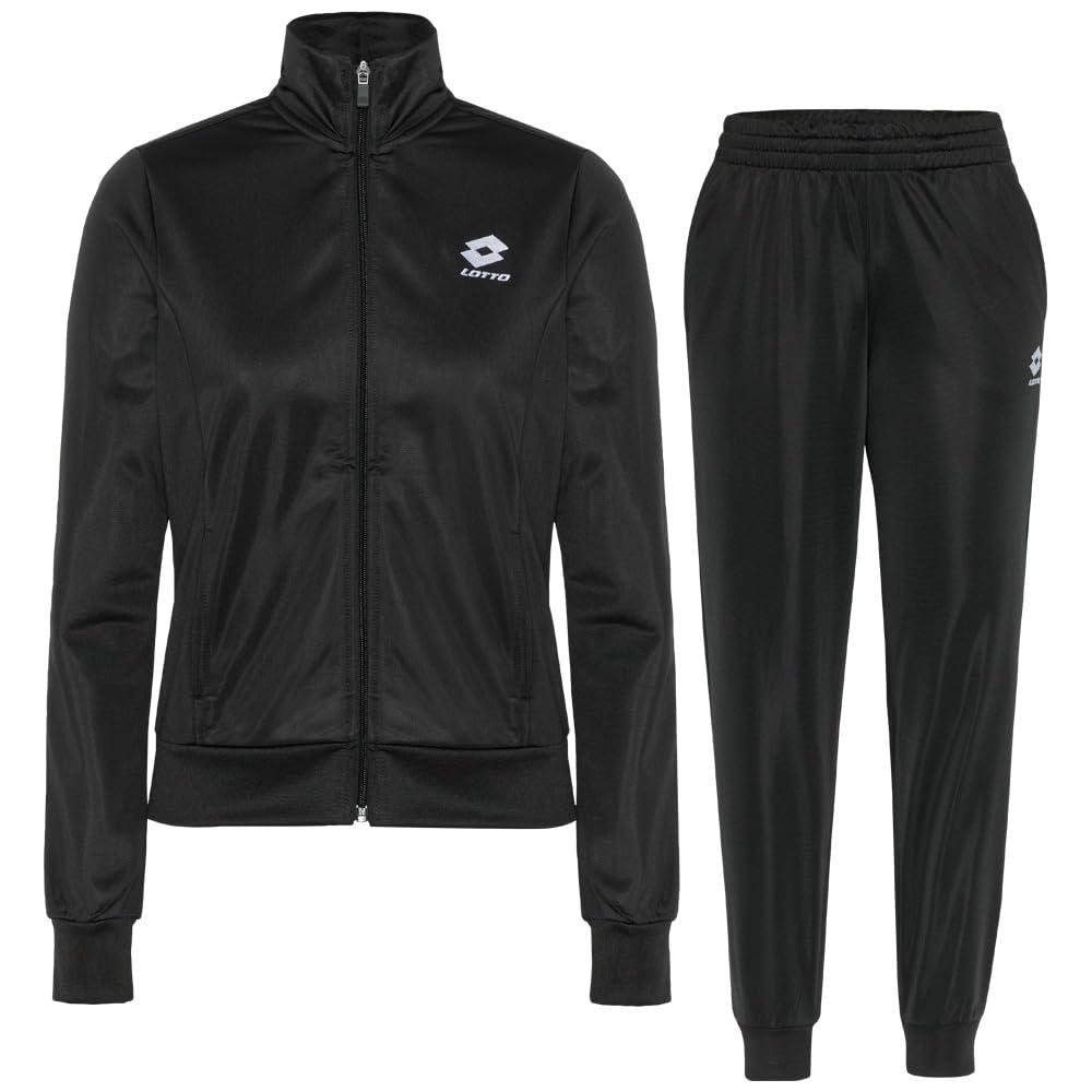 Lotto Trainingsanzug Damen Gr. M (38) Schwarz (Caviar) – Trainingsjacke & Hose im Set