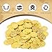 REGUICORP Plastic Gold Coins 110PCS, Fake Coins for Pirate Play, Toy Tokens Fake Gold Coins Bulks for Board Games, Treasure Hunt, Classroom Reward, Adventure Theme Party Supplies