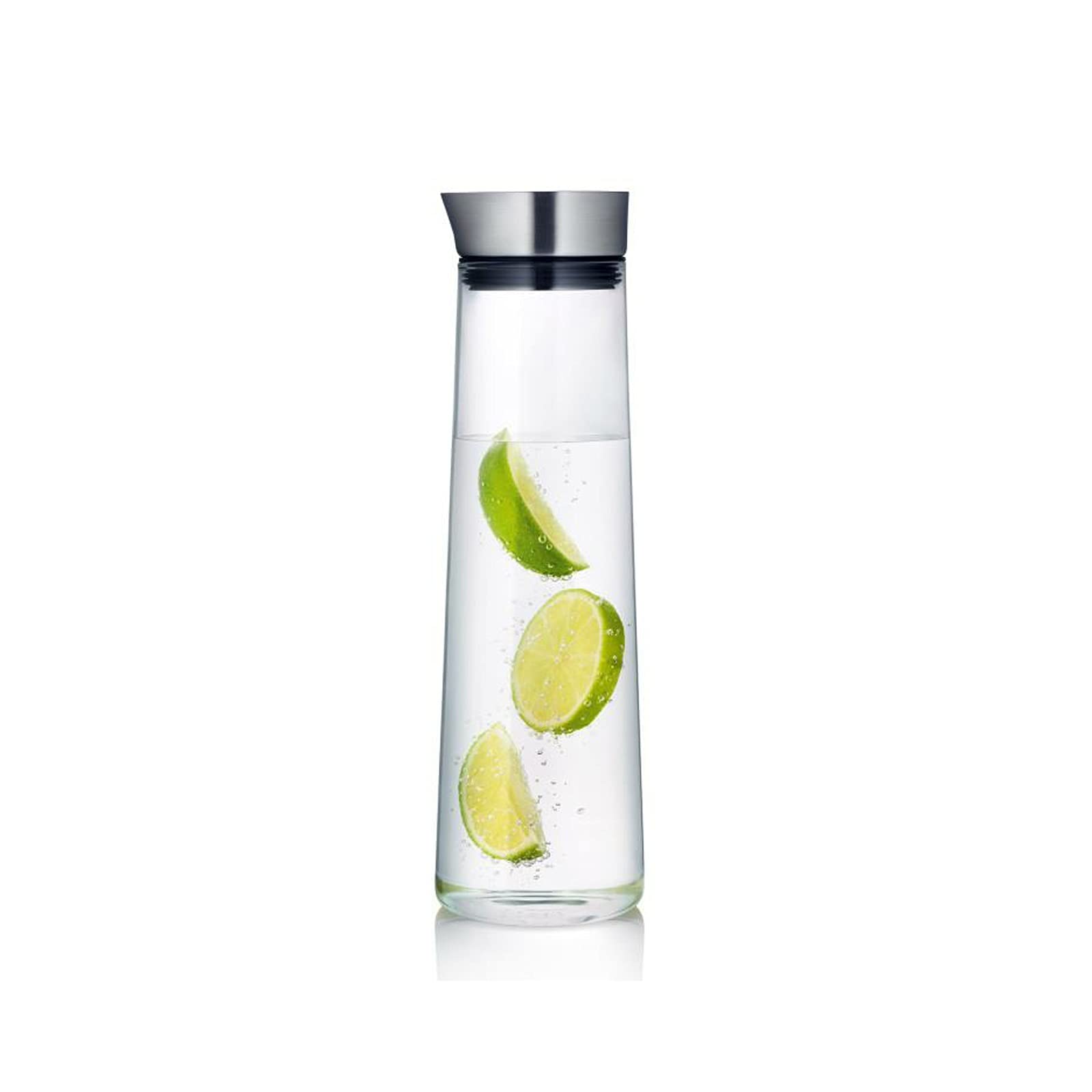 Cruche Pichet de l'eau créative avec couvercle hautes pichet en verre de borosilicate épaissie Théière à la chaleur épaissie for le jus, le lait, les boissons chaudes et froides Cruche a Eau (Size :