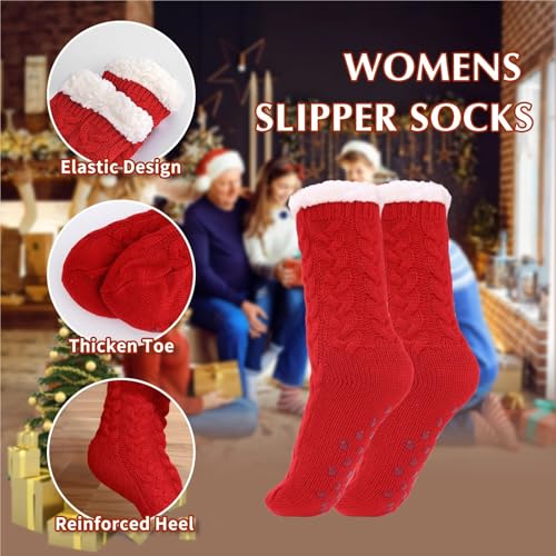 Calcetines casa mujer para dormir invierno con suela de agarre Color2 7