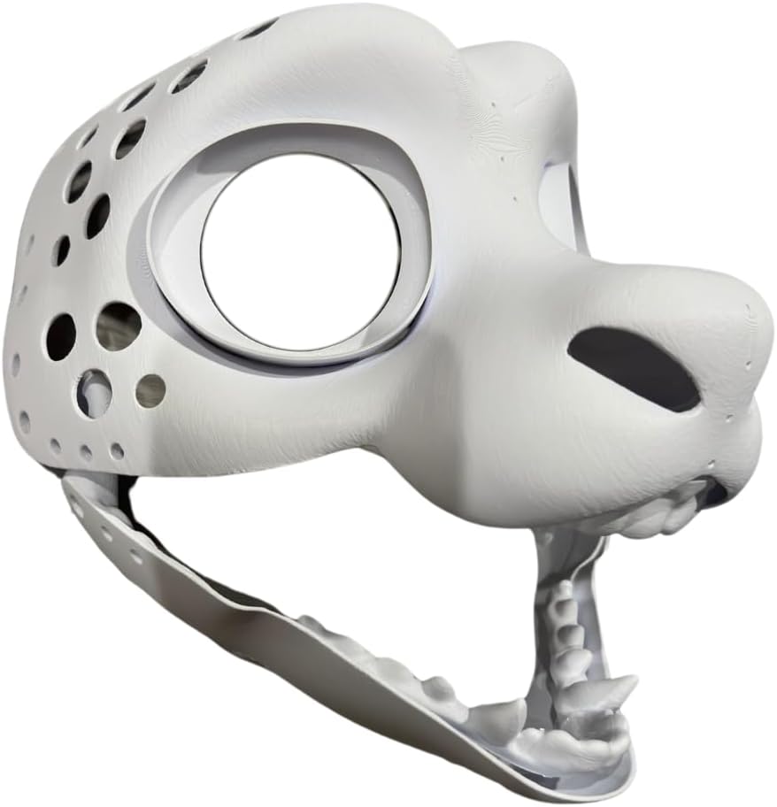 Small Dragon | Dragon Fursuit Headbase | 3D Printed in PLA | Furry Mask | Includes Jaw, Eyes, Nose, Teeth