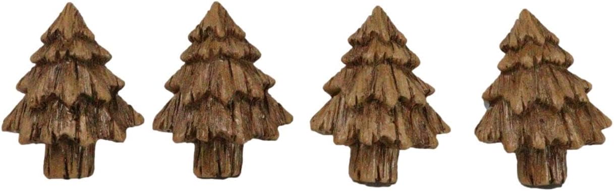 Ebros Gift Set of 4 Rustic Western Wildlife Nature Forest Whimsical Faux Wood Grain Sculpted Resin Drawer Cabinet Door Furniture Pull Knobs (Black Bear)