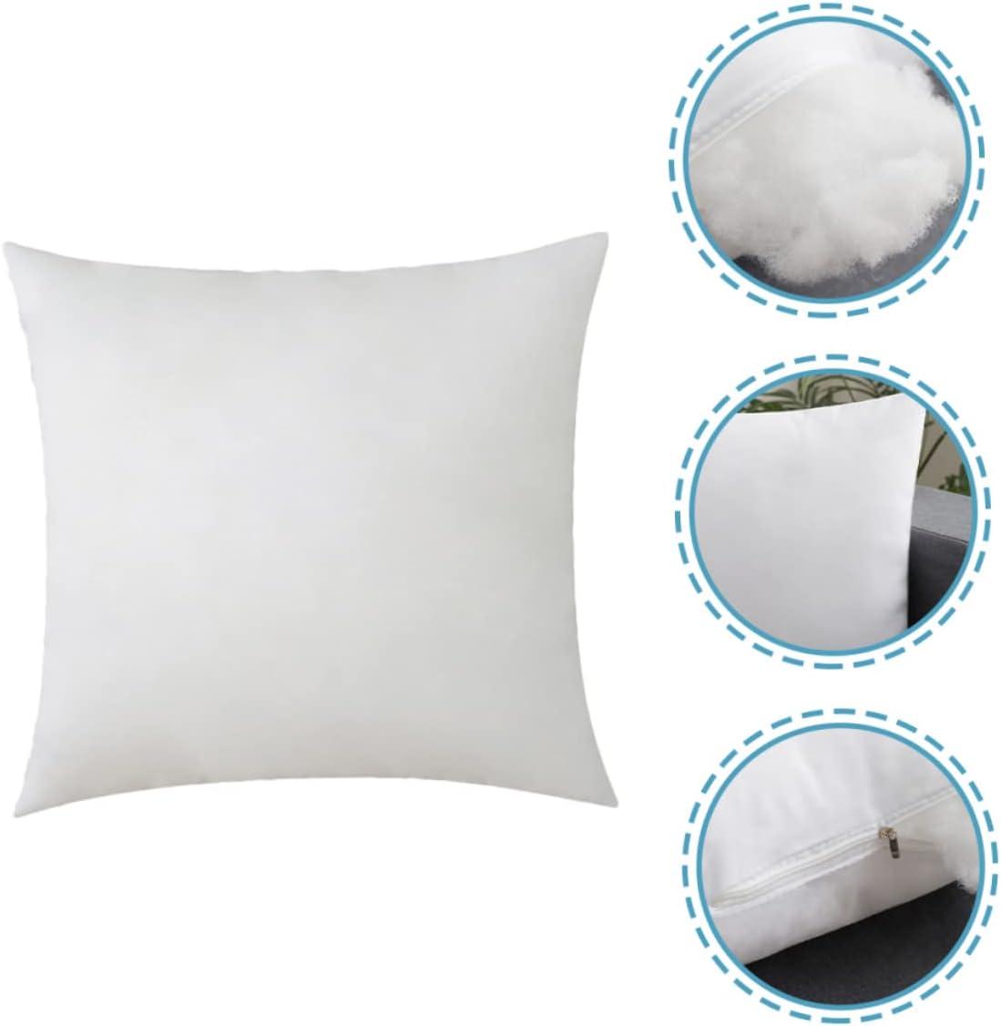 2pcs Oversized Throw Pillow Inserts Pillow Filler Grey Comfortable Core