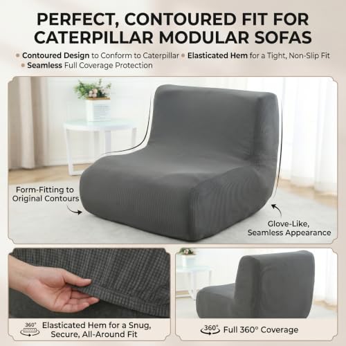 Funda para Silla sin Brazos Elástica Lavable Cobertura Total 8