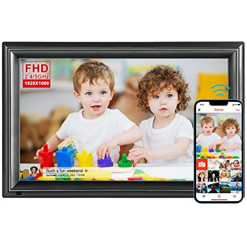 32Gb 15.6Inch Frameo Digital Photo Frame With 1920X1080 Fhd Ips Lcd Touch Screen, Dual-Wifi Share Photos & Videos Via Frameo App, Support Usb Drive/Sd Card Extend Storage, Motion Sensor, Auto-Rotate #TOP18