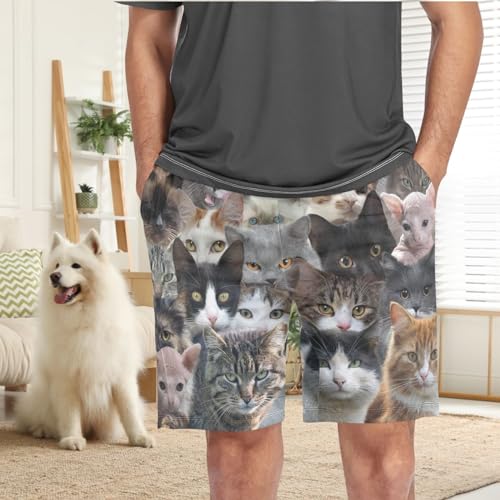 visesunny Men's Athletic Shorts Pajama Shorts with Pockets Stretch & Wicking S-XXL2