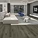 SPC Click Lock Vinyl Flooring, Waterproof Wood-Look, 21 Sq.Ft -7 Planks x 48 in × 9 in × 0.256 in | DIY (Slate Gray)