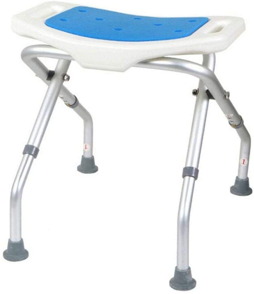 Chaise de bain pliante réglable avec poignées pour seniors