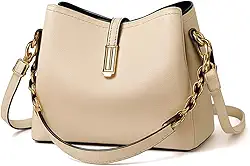 Bolsa Feminina Couro Plutônio Bolsa de Ombro Mão Transversal para Uso Diário Luxo Bolsa de Mão Multicamadas Tamanho Médio Moderna