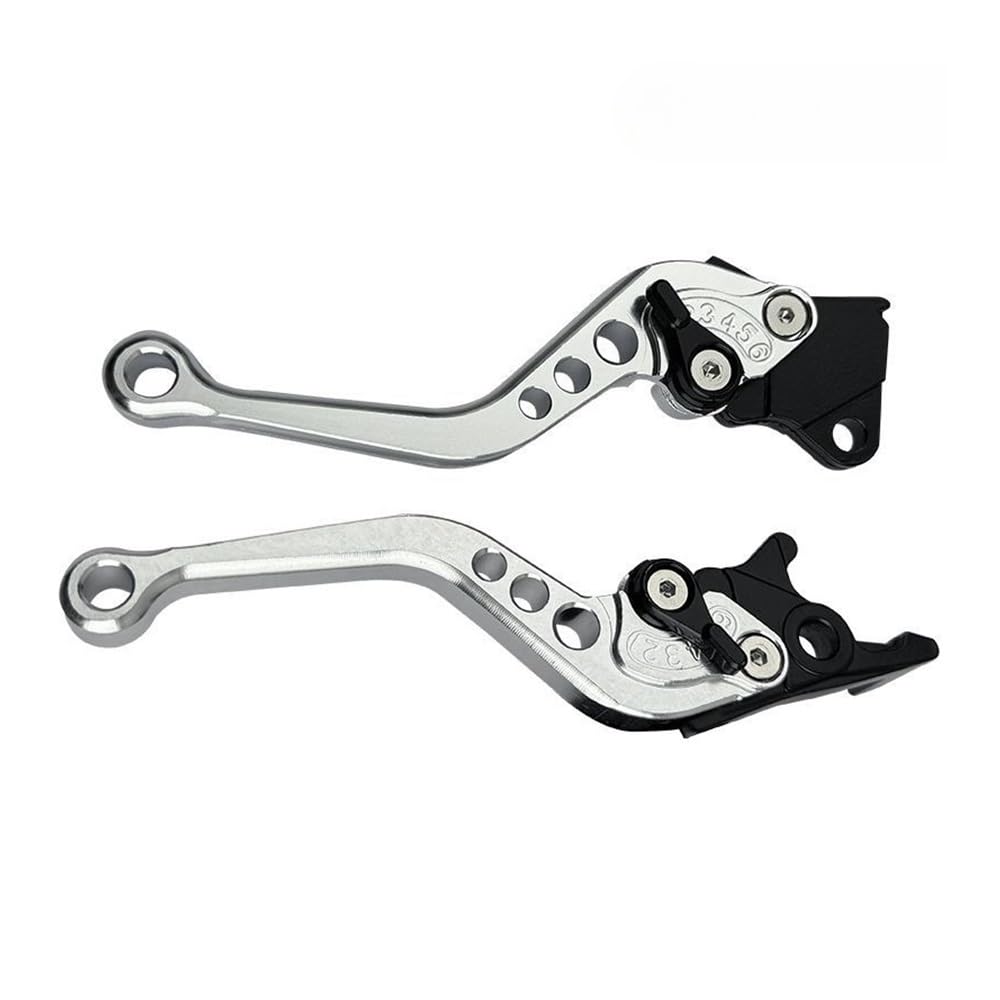 Zdgxfhsrh Blue- Motorcycle Brake Clutch Levers 2Pc Universa Motorcycle Adjustable Brake Clutch Levers Motorbike Lever Handle Bar Grips(Blue-)
