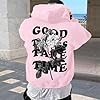 Generisch Hoodie Men's Sweatshirt Print Hoodie Long Sleeve Hoodie Top Sweatshirt Men's O, pink, L #1