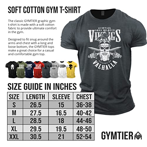 GYMTIER Vikings Victory or Valhalla – T-shirt de gym viking pour homme pour bodybuilding, haltérophilie, entraînement… - Les Beatles, Paul McCartney, John Lennon, RIngo Starr, George Harrison GYMTIER Vikings Victory or Valhalla – T-shirt de gym viking pour homme pour bodybuilding, haltérophilie, entraînement… – Image 6