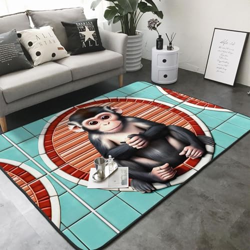 Tapis de sol flanelle doux The Silent Monkey grand format isolant - 3