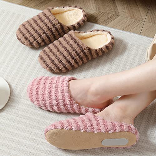 Slippers For Women Fuzzy Warm Memory Foam Comfy House Slipper with Anti-Skid Rubber Sole for Indoor and Outdoor Non-slip Closed Toe Bedroom Shoes3