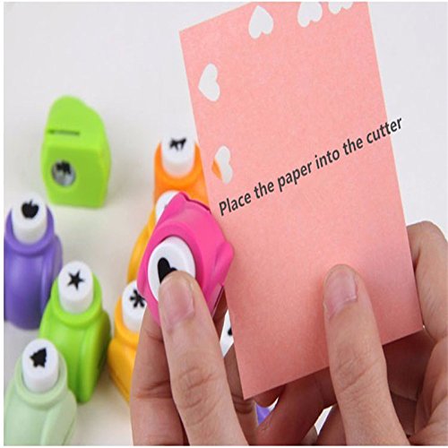 Krismile 20 Pieces Set Mini Scrapbook Punches Handmade Cutter Card Craft Calico Printing Diy Flower Paper Craft Punch Hole Puncher Shape #TOP1