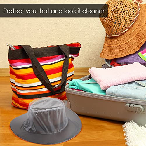 Image of Funtery Cowboy Hat Cover Rain Dust Plastic waterproof Hat Protectors for Storage Keep from Rain Snow