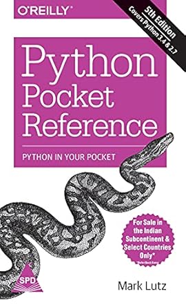 Buy Python Pocket Reference: Python In Your Pocket (Greyscale Indian ...
