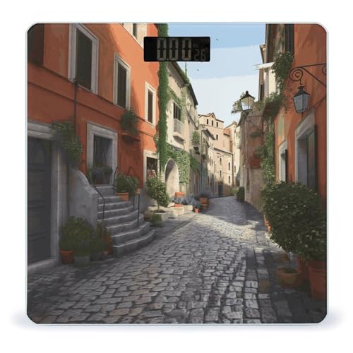 Báscula Digital de Vidrio Templado Street of Italy