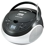 Naxa Npb252rd Portable Cd/Mp3 Player With Am/Fm Stereo (Red)