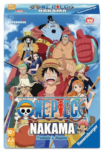 Ravensburger 24869 One Piece Nakama - Un Juego de Mesa cooperativo y Juego de Cartas para 1-5 Fans del Anime a Partir de 10 años, en el Mundo de One Piece