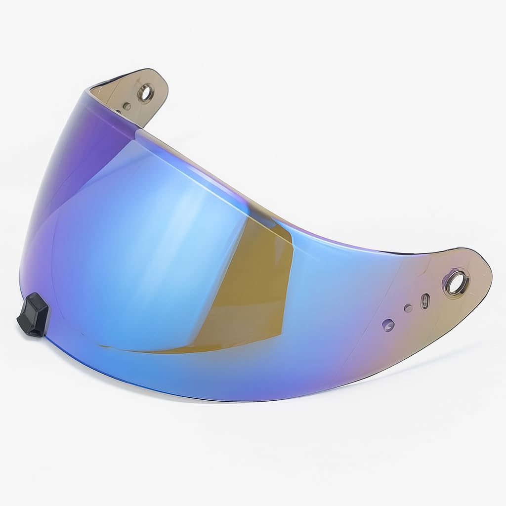 Replacement Helmet Visor for R420 Waterproof, UV Protection, Anti-Scratch, Wearproof Shield, Universal Face Shield Accessories (Aurora Blue)