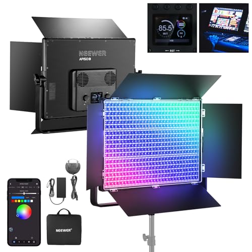 Amazon.co.jp: NEEWER AP150C 撮影用ライト RGB LEDビデオライト 150W
