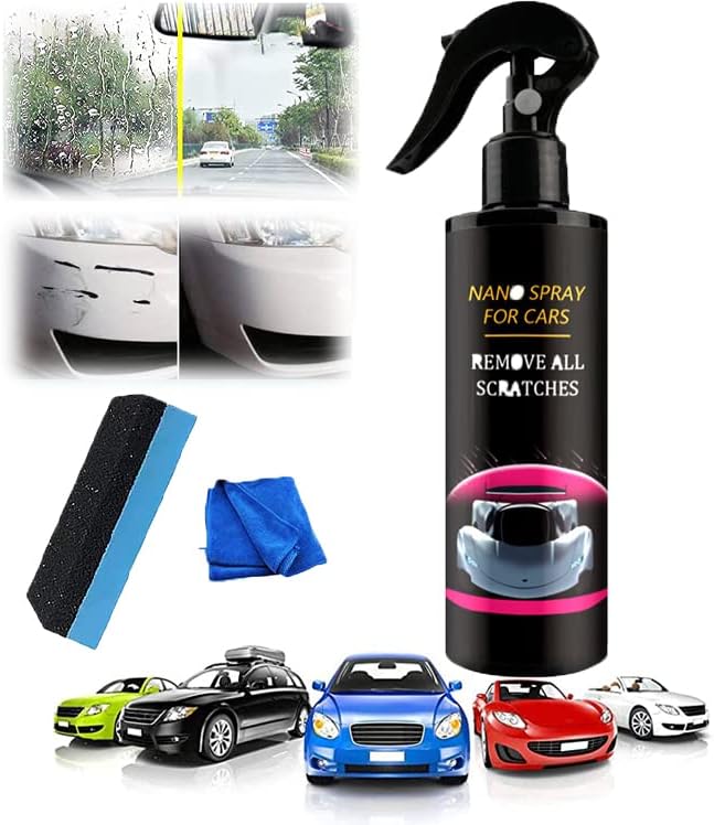 Car Scratch Repair Nano Spray, Nano Car Scratch Removal Spray, Nano Spray Car Scratch Repair, Ceramic Car Coating Spray, Crystal Coating for Car, Scratch Removal Spray for Interior Repair (1PCS)