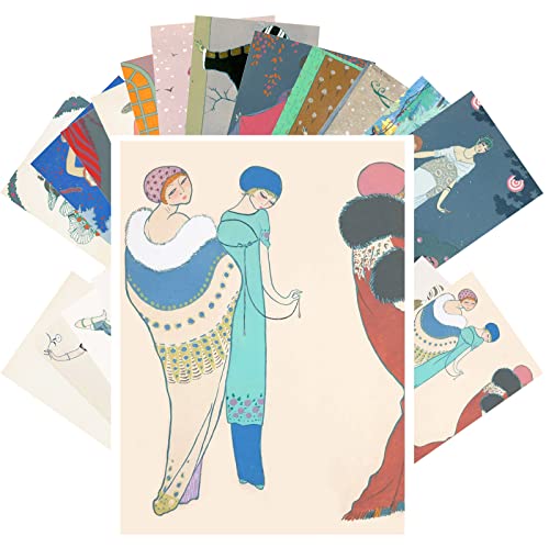 Cartes postales vintage et rétro PIXILUV lot 24 illustrations personnages fantaisistes 10x15