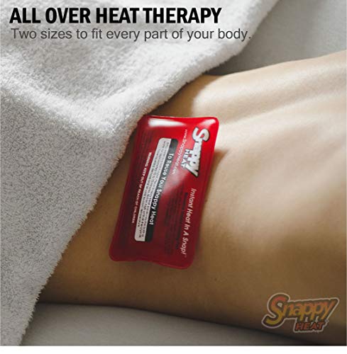 20 Snappy Heat® Reusable Gel Heat Packs—Instantly Hot Pocket-Size Heaters Provide Soothing Therapy for Cramps, Arthritis, and Pain in Joints, Back, Neck and Muscles