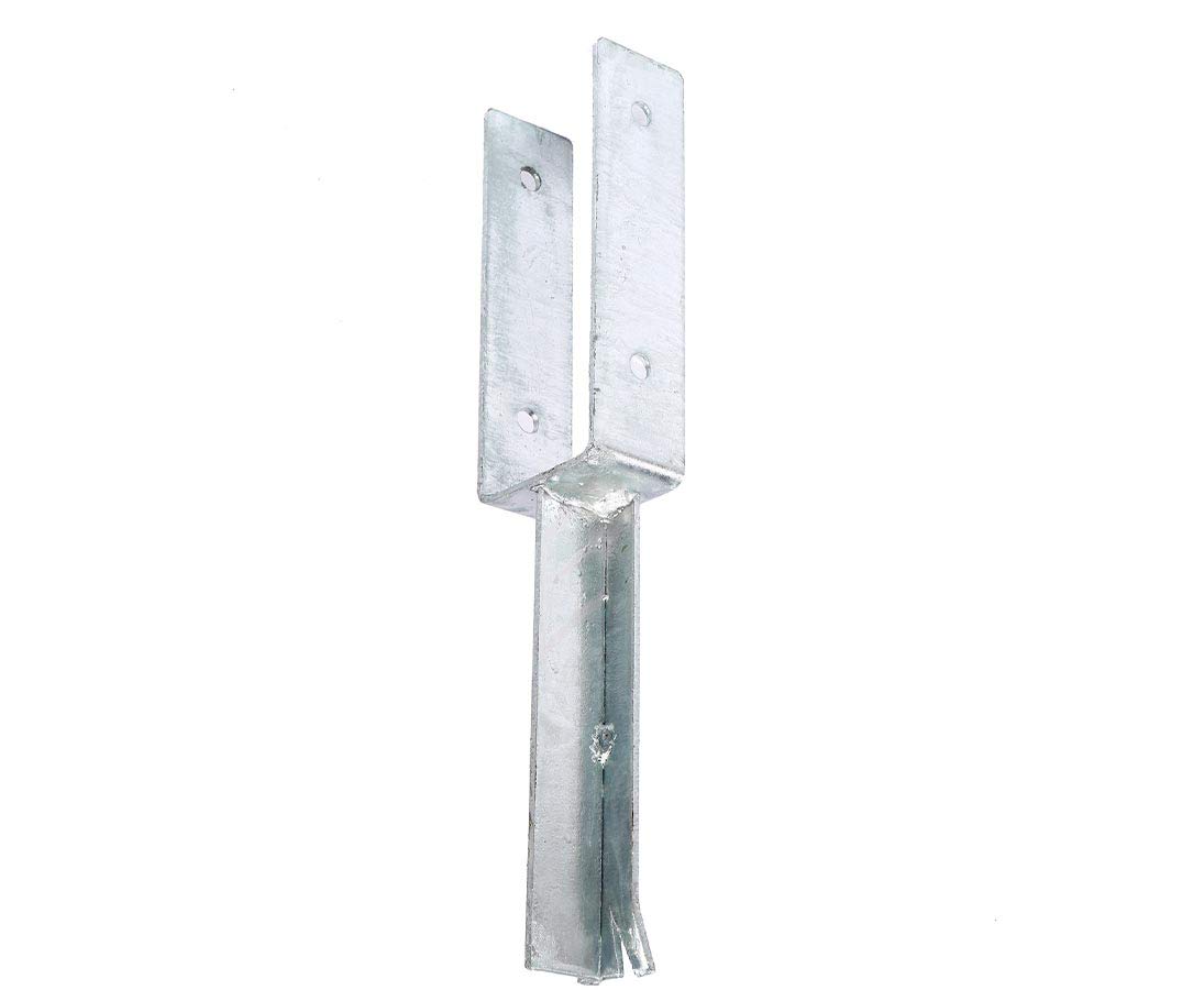 bambus-discount.com Sttzenschuh schwer fr Zaunbau 7,1x5cm zum  Einbetonieren in U-Form als Trger mit 40,5cm : Amazon.de: Baumarkt