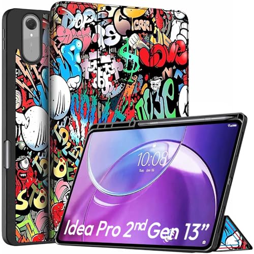 Image of ProElite Cover for Lenovo Idea tab Pro 2nd Gen 13 inch 2026 case Cover [with Pen Holder], Soft Flexible Flip Case Cover for Idea tab Pro 2nd Gen 13 inch 2026 [Recoil Series] - Hippy