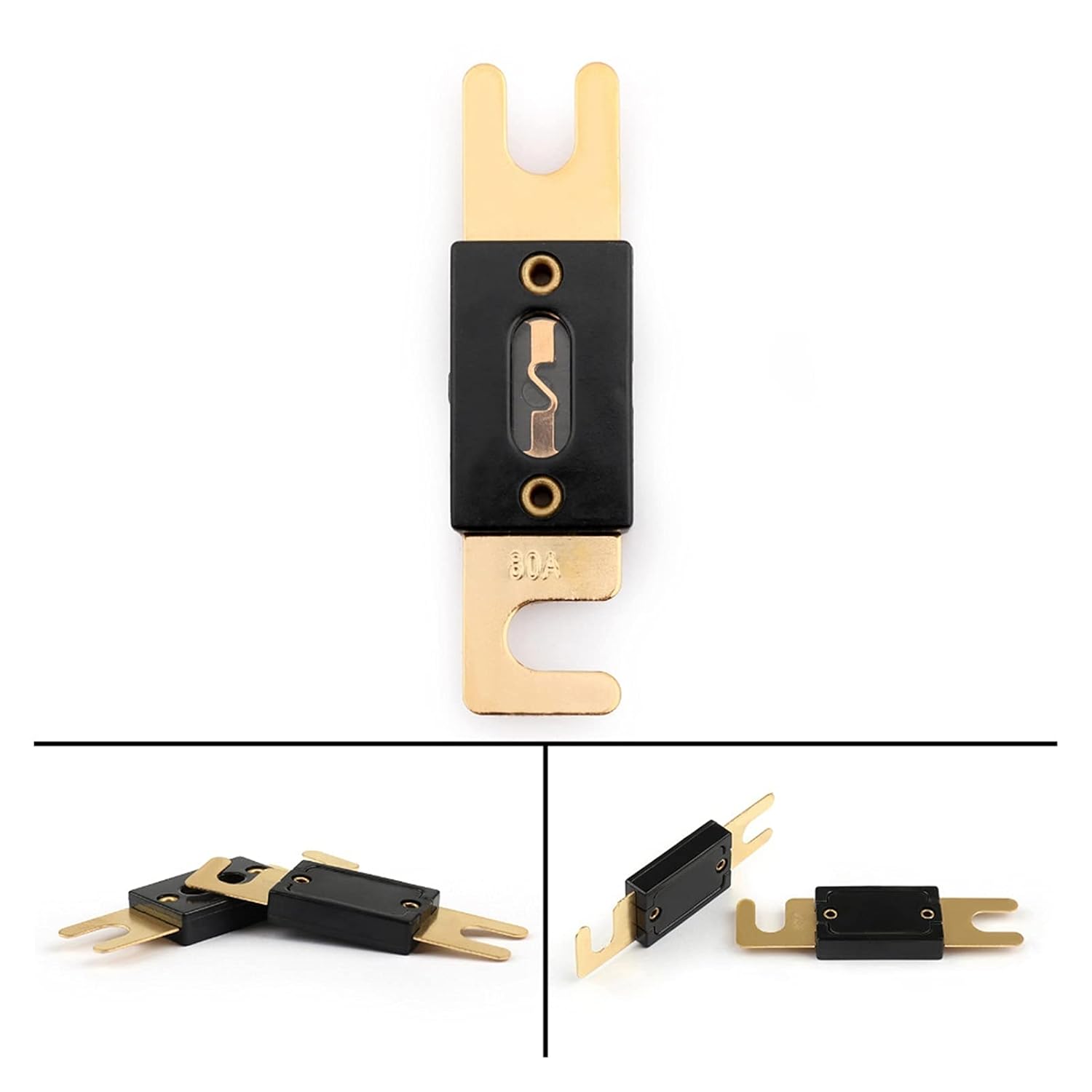 Fuse Fuse 30A-500A AMP Gold Plated Blade Fuses 2PCS Fuses Connector (Size : 450A)