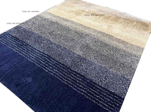 Image of F & B Rugs Luxurious Luck high Density Thick & Soft Shaggy Carpet Microfiber 2 Inch Pile Height 5 x 8 feet