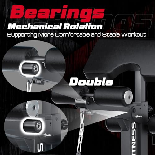 Keppi Weight Bench, 600kg Capacity Heavy-Duty Adjustable Gym Bench for Home, Bench Press Training with Leg Extension, Preacher Pad, and Incline/Decline/Flat Adjustments Workout Bench - Bench3000 Max - Image 5