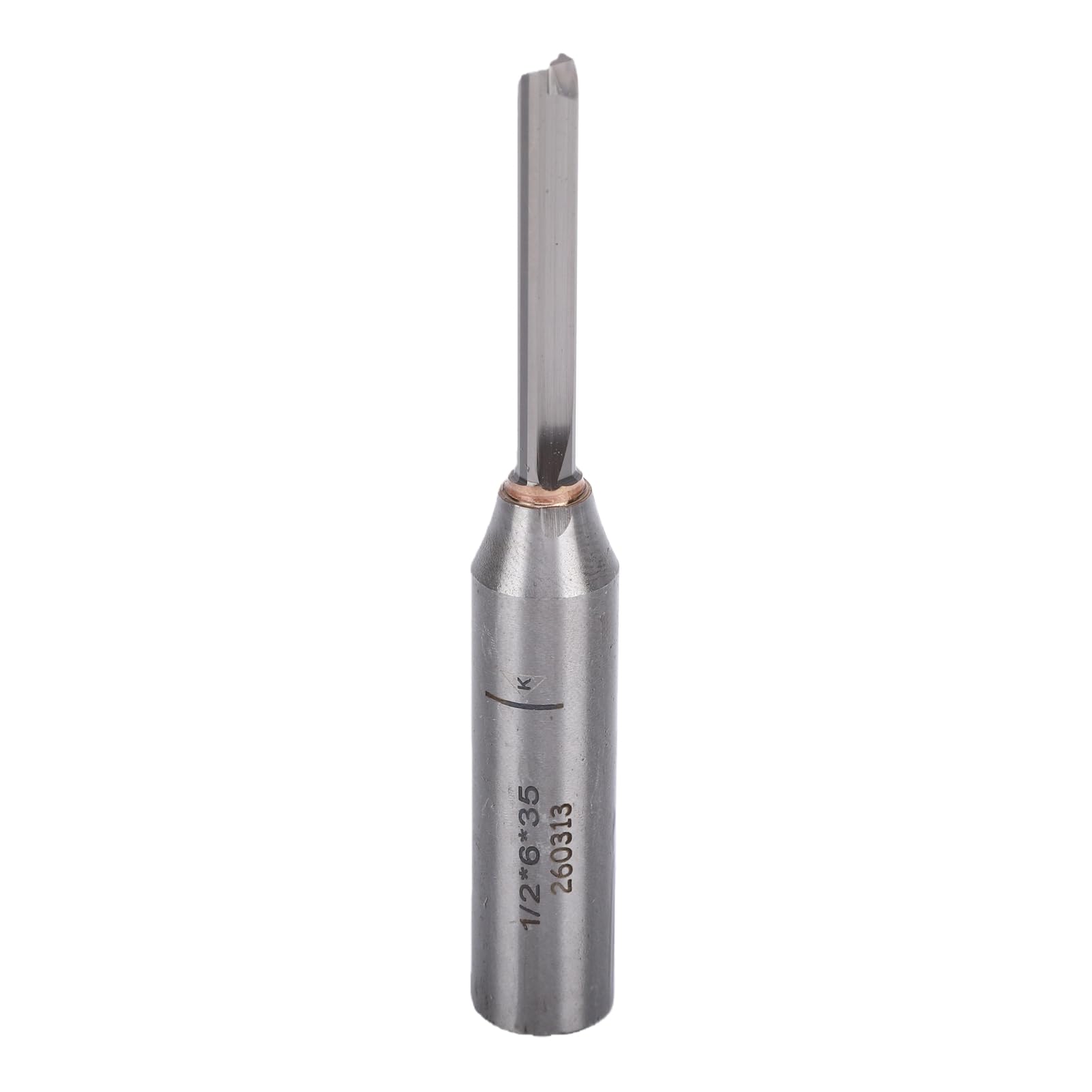 HEEPDD Frez Prosty 6 Mm X 35 Mm, średnica Chwytu 1/2 Cala | Stal węglika wolframu Ti, automatyczne centrum obróbcze CNC, profilowanie rowków, bez wibracji, produkcja z dużą prędkością