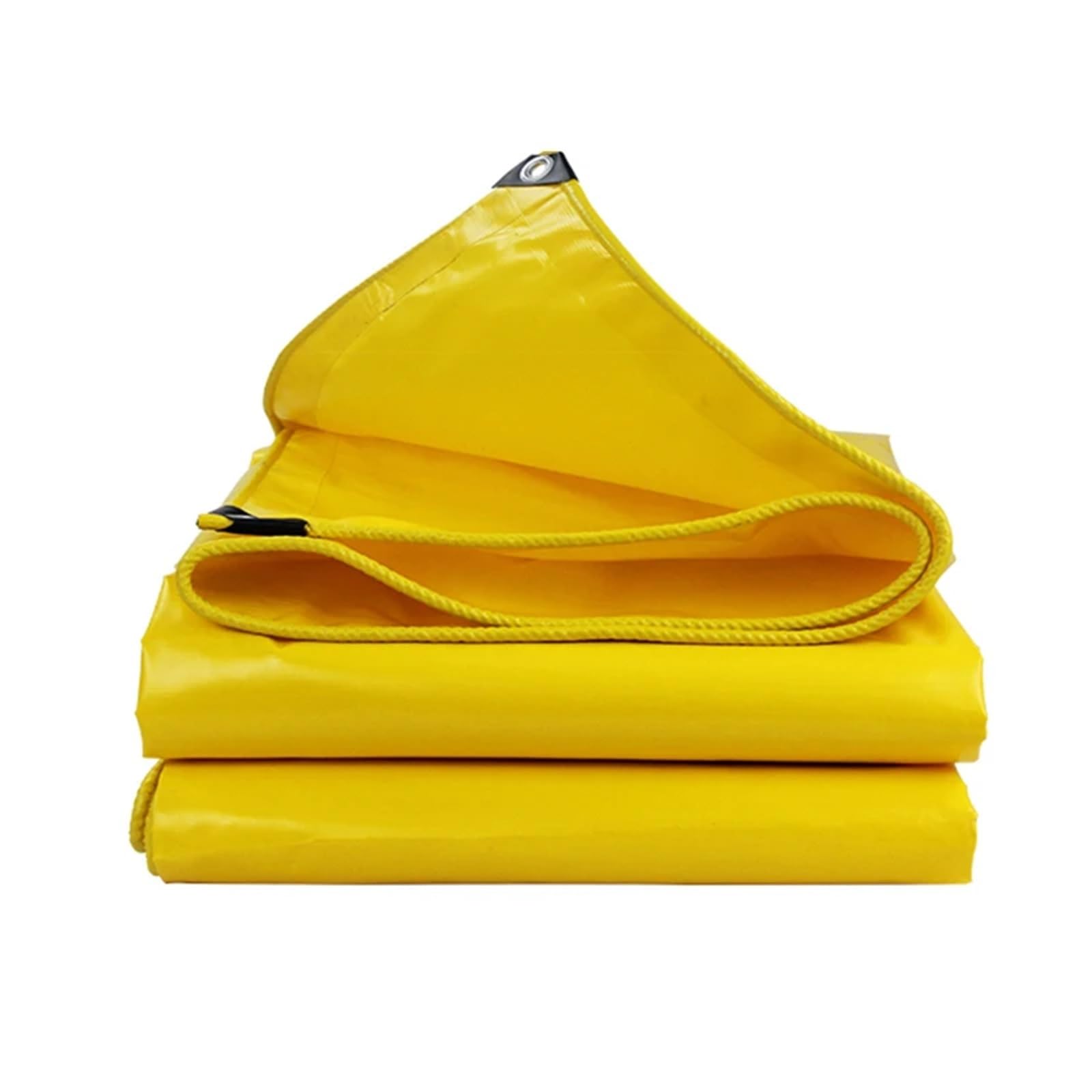 GJZQDKX Heavy Duty Waterproof Tarps 500GSM PVC Tarpaulin for Camping Tent Groundsheet Gazebos Awnings & Shade Sail -Yellow 2x6m Outdoor Cover