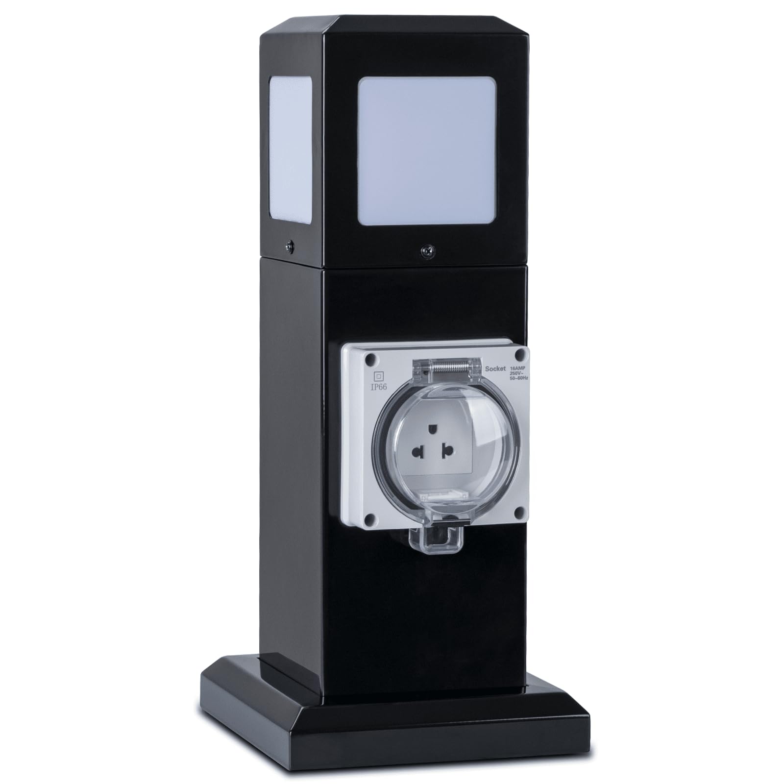 Photo 1 of Outdoor Waterproof 304 Stainless Steel Outlet, Patio Landscape Vertical LED Lawn Light with Radar Sensor Light, IP66 Waterproof, Rated 20A.