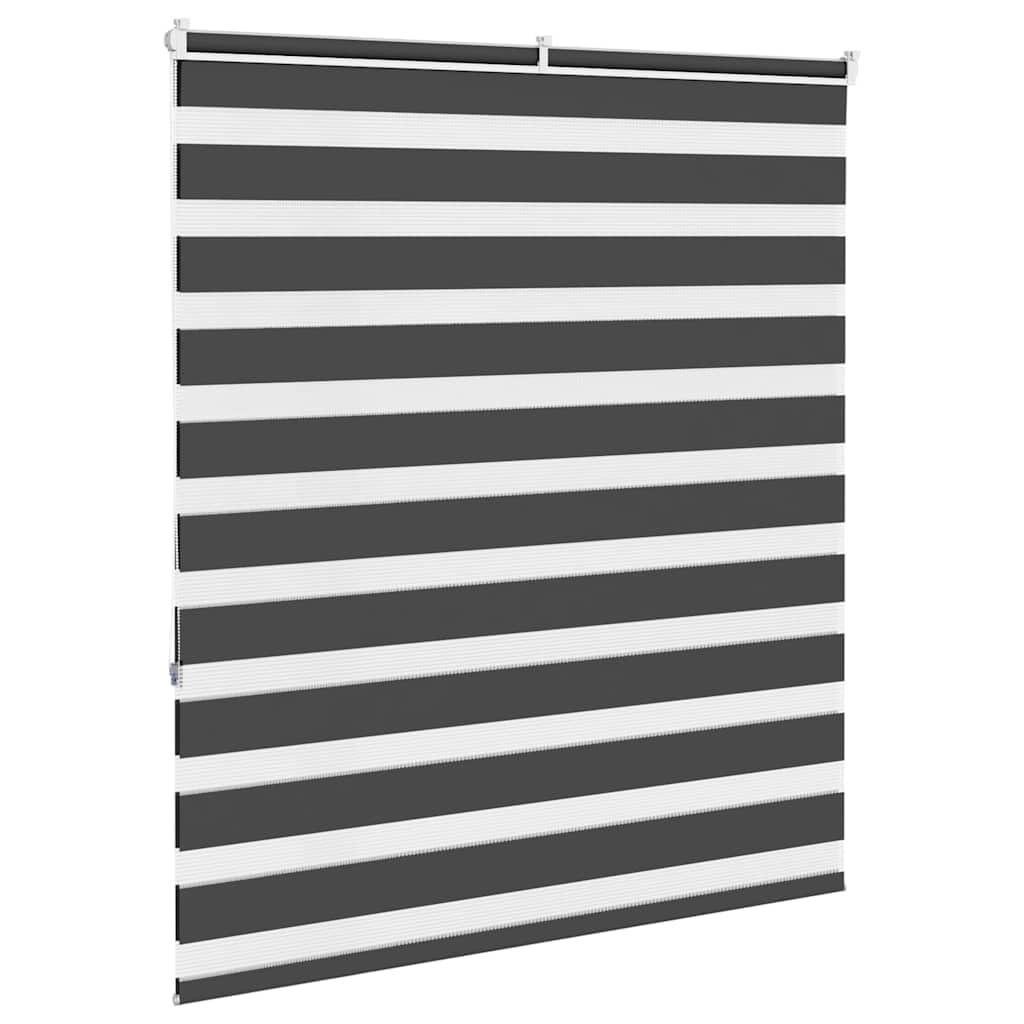Tenda a rullo zebrata, 130 x 150 cm, in poliestere | Due strati traslucido e opaco, montaggio con viti o senza foratura, catena regolabile, facile da pulire