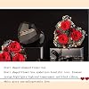 Fresh Red Roses Real Preserved Roses in a Heart Shaped Box Rose Box - Luxury Gift for Her Birthday Anniversary Valentine's Day (Red) B 181813CM (B 24 * 24 * 18CM)