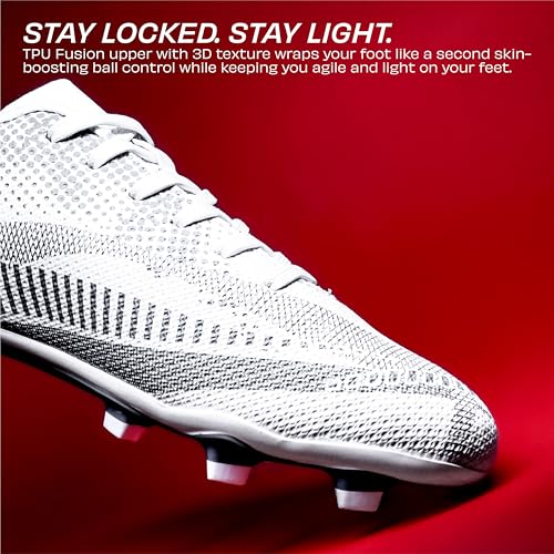 Image of Nivia Arctic Football Studs for Men, Lightweight TPU Skin Upper, Die‑Cut EVA Sockliner, Dual Color TPU Studded Sole, Ideal for Training & Match Cleats