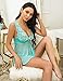 Avidlove Women Lingerie Lace Babydoll Strap Chemise Nightie Mesh Sleepwear Green