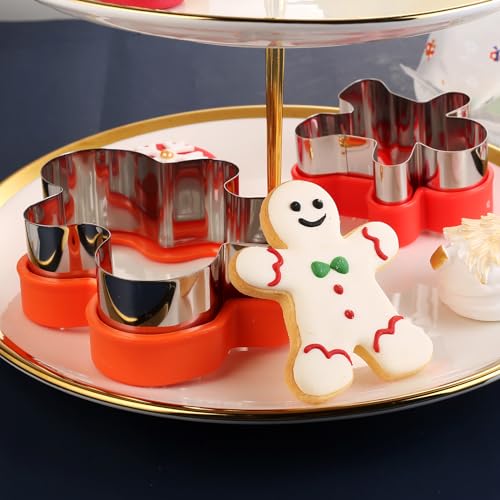 Etersion Gingerbread Cookie Cutters 5 Pieces 5 Sizes 1 Inch To 4.9 Inch Gingerbread Man Cookie Cutter thumb #3