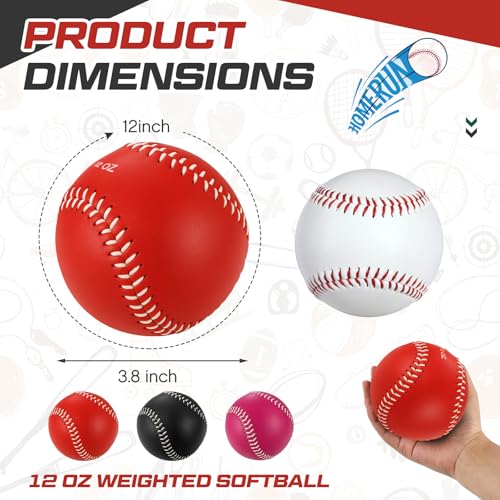 Image of Arrowbash Weighted Softball Training Balls Bulk Set